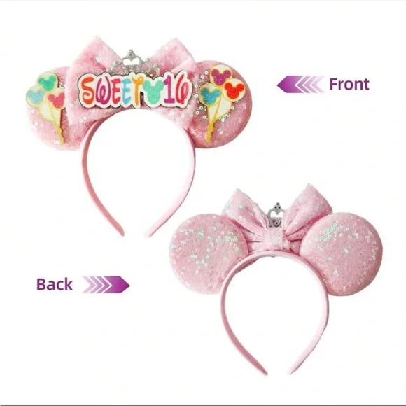 Party Headwear Hair Accessory Cosplay Castle Bow Headbands Ears - Picture 2 of 3